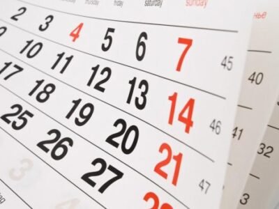 Calendario de asignaturas pendientes ESO